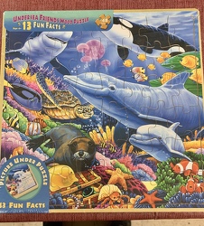 Undersea Friends Wood Puzzle 48 pc from Clark Flower and Gift Shop in Clark, SD