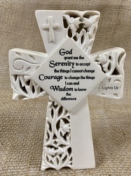 Serenity Light Up Cross from Clark Flower and Gift Shop in Clark, SD