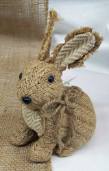 Burlap Bunny from Clark Flower and Gift Shop in Clark, SD