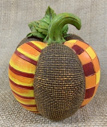 Colorful Patchwork Pumpkin from Clark Flower and Gift Shop in Clark, SD