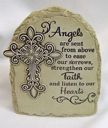 Memorial Stone "Angels are sent.." from Clark Flower and Gift Shop in Clark, SD