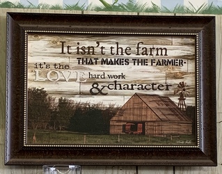 It Isn't the Farm... Framed Print from Clark Flower and Gift Shop in Clark, SD