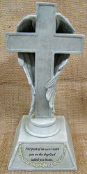 Cross with Angel Wings from Clark Flower and Gift Shop in Clark, SD