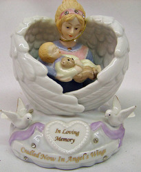 In Loving Memory Angel Holding Baby from Clark Flower and Gift Shop in Clark, SD