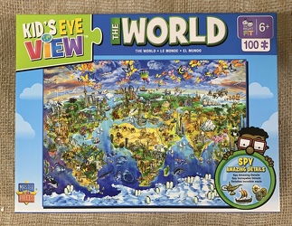 The World Puzzle 100 pc from Clark Flower and Gift Shop in Clark, SD