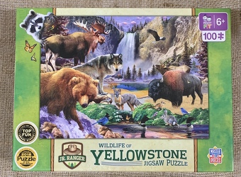 Wildlife of Yellowstone Jigsaw Puzzle 100 pc from Clark Flower and Gift Shop in Clark, SD