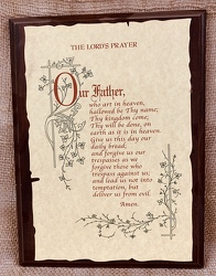 The Lord's Prayer Plaque from Clark Flower and Gift Shop in Clark, SD