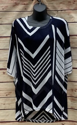 Navy & White Chevron Top from Clark Flower and Gift Shop in Clark, SD
