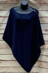 Zip Shoulder Poncho Navy from Clark Flower and Gift Shop in Clark, SD