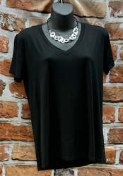 Black VNeck Top from Clark Flower and Gift Shop in Clark, SD