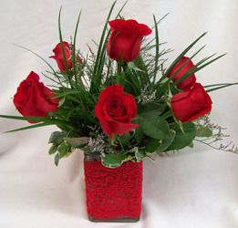 Half Dozen Red Roses from Clark Flower and Gift Shop in Clark, SD