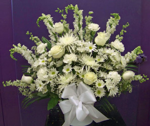 White Mix of Blooms from Clark Flower and Gift Shop in Clark, SD