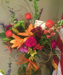 Bright Mix of Blooms from Clark Flower and Gift Shop in Clark, SD