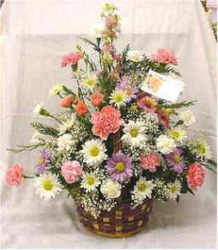 Wicker Basket Bouquet from Clark Flower and Gift Shop in Clark, SD
