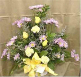 Yellow & Lavender Bouquet from Clark Flower and Gift Shop in Clark, SD