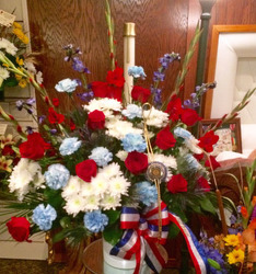 Patriotic Blooms from Clark Flower and Gift Shop in Clark, SD