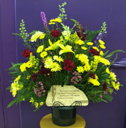 Traditional Bouquet with Plaque from Clark Flower and Gift Shop in Clark, SD