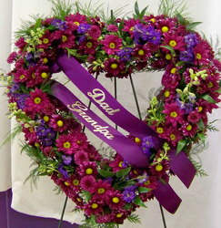 Purple Open Heart from Clark Flower and Gift Shop in Clark, SD