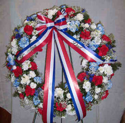 Patriotic Wreath from Clark Flower and Gift Shop in Clark, SD