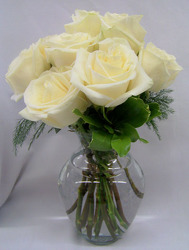 Dozen White Roses from Clark Flower and Gift Shop in Clark, SD