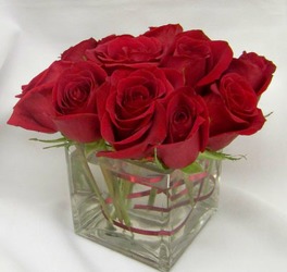 Petite Dozen Red Roses  from Clark Flower and Gift Shop in Clark, SD