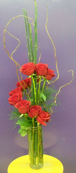 Spiral Red Roses from Clark Flower and Gift Shop in Clark, SD