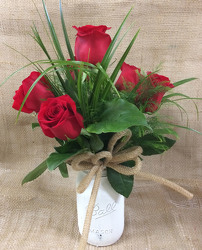 Half Dozen Red Roses from Clark Flower and Gift Shop in Clark, SD