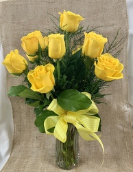 Dozen Yellow Roses Yellow Rose Week Special from Clark Flower and Gift Shop in Clark, SD