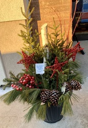 Large Outdoor Porch Pot from Clark Flower and Gift Shop in Clark, SD