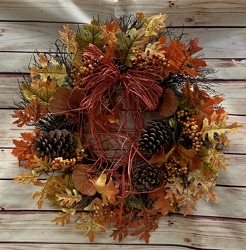 Fall Wreath from Clark Flower and Gift Shop in Clark, SD