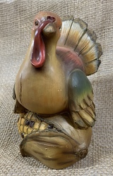 Resin Turkey Figurine from Clark Flower and Gift Shop in Clark, SD