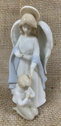 Praying Angel with Boy Figurine from Clark Flower and Gift Shop in Clark, SD