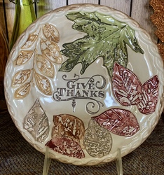 Autumn Accent Plate from Clark Flower and Gift Shop in Clark, SD