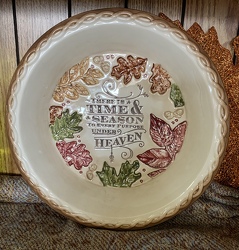 Pie Plate Autumn Impressions from Clark Flower and Gift Shop in Clark, SD