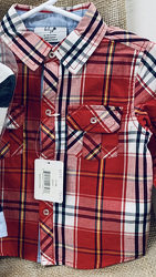 Boys Red Plaid Shirt from Clark Flower and Gift Shop in Clark, SD