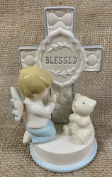 Blessed Boy Figurine from Clark Flower and Gift Shop in Clark, SD
