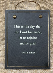 This is the day that the Lord has made Plaque from Clark Flower and Gift Shop in Clark, SD