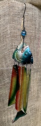 Glass Fish Wind Chime from Clark Flower and Gift Shop in Clark, SD