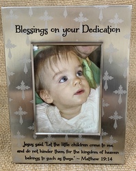 Blessings on your Dedication Photo Frame from Clark Flower and Gift Shop in Clark, SD