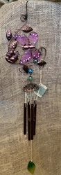 Garden Flutter Wind Chime with Butterfly from Clark Flower and Gift Shop in Clark, SD