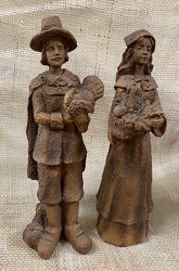Pilgrim Figurine Set from Clark Flower and Gift Shop in Clark, SD
