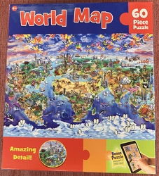 World Map Puzzle 60 pc from Clark Flower and Gift Shop in Clark, SD