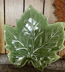 Green Leaf Plate from Clark Flower and Gift Shop in Clark, SD