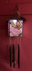 Butterfly Solar Wind Chime from Clark Flower and Gift Shop in Clark, SD