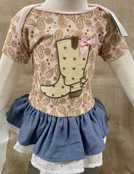 Wee Western Tutu Diaper Shirt from Clark Flower and Gift Shop in Clark, SD