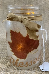 Blessed Fall Lighted Jar from Clark Flower and Gift Shop in Clark, SD