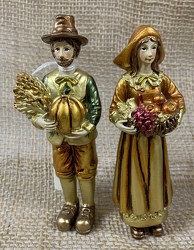 Pilgrim Figurine Set from Clark Flower and Gift Shop in Clark, SD