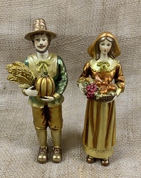 Pilgrim Figurine Set from Clark Flower and Gift Shop in Clark, SD
