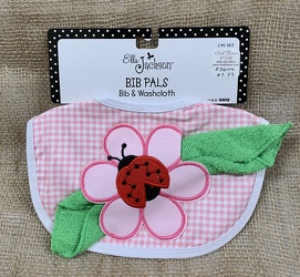 Bib Pals Bib & Washcloth Ladybug from Clark Flower and Gift Shop in Clark, SD