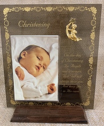 Christening Plexiglass Plaque  from Clark Flower and Gift Shop in Clark, SD